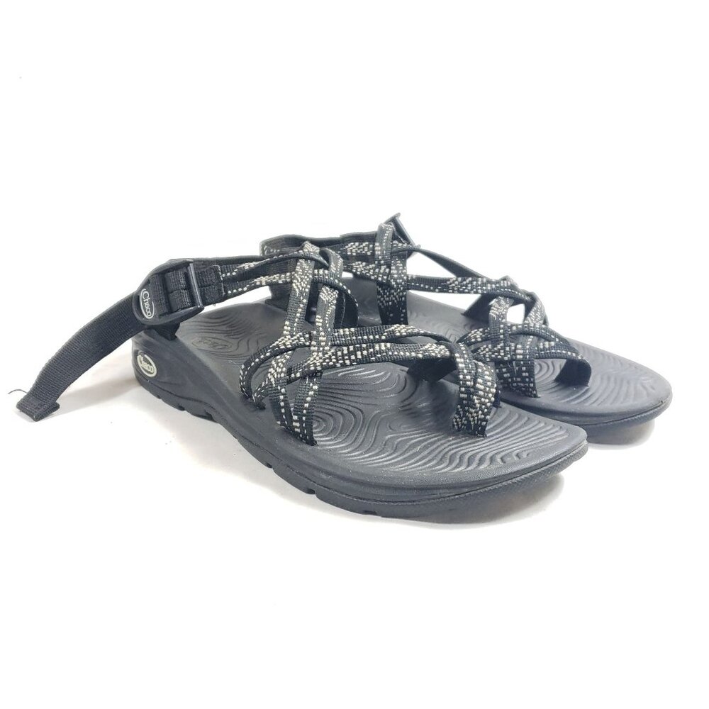 Chaco Womens Size 8 Z/Cloud Sandals Black & White